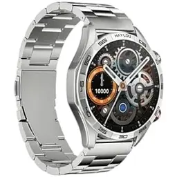 Смарт-годинник Haylou Solar 5 LS20 Silver (Silicone + Stainless steel strap) - мініатюра 2