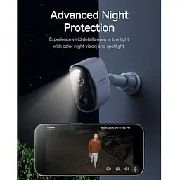 Набір бездротових камер відеоспостереження Baseus Security N1 Plus Outdoor комплект 2 штуки (S0TY002132) - мініатюра 7
