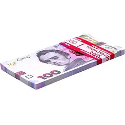 Сувенірні гроші 100 гривень (80 шт купюр) 100G (12135)