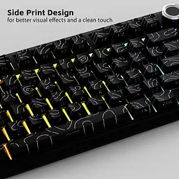 Набір кейкапів PBT Black Lines / 97 шт / OEM-профіль / Black - мініатюра 2