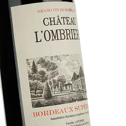 Вино Chateau L'Ombriere Bordeaux Superieur, червоне, сухе, 0,75 л - мініатюра 3