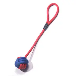Іграшка для собак Derby Dog Rope Toy - Ball with Long Handle