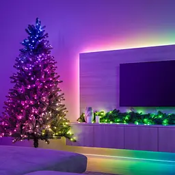 Twinkly Гірлянда Smart LED Twinkly Dots Lights RGB 200 IP44 10м кабель прозорий - мініатюра 6