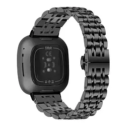 Металевий ремінець Primolux Steel Link для годинника Fitbit Versa 4/Fitbit Sense 2 Black - мініатюра 2