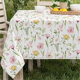Скатертина Ardesto Spring Flowers білий 120 х 140 см (ART07FL)