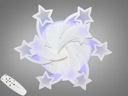 Ексклюзивна LED люстра з пультом для дитячої кімнати, 150W, біла