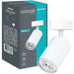Світильник накладний Ledcoin ML314-1 MR16 GU10 поворотний білий (80373)