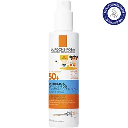 Сонцезахисний легкий спрей La Roche-Posay Anthelios UVA 400 Dermo Pediatrics для чутливої та схильної до подразнень шкіри дітей SPF50+ 200 мл - мініатюра 2