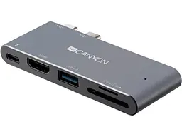 Док-станція для ноутбука Canyon Docking Station with 5 port, Thunderbolt 3 (CNS-TDS05DG)
