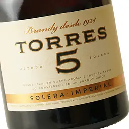 Бренді Torres 5 Solera Imperial, 38%, 0,5 л - мініатюра 5