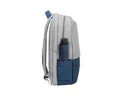 Рюкзак для ноутбука RIVACASE Prater 7567 17.3 grey/dark blue - мініатюра 7