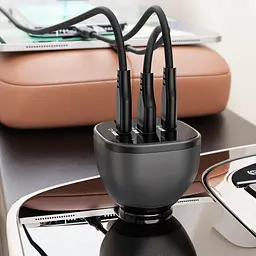 Автозаряджання 3xUSB 165W (2xUSB-C + USB-A) B14 Acefast - мініатюра 5