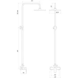 Душова система TOPAZ CAPRI TCA 15702-H43 - мініатюра 5