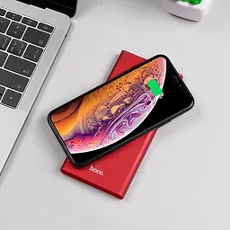 Додаткова батарея Hoco J37 Wisdom (Wireless Charger) (10000mAh) Red - мініатюра 4