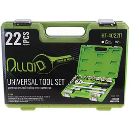 Набір головок Alloid 1/2" 10-32 мм 22 предмета (НГ-4022П) - мініатюра 6
