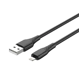 Дата кабель USB 2.0 AM to Lightning 1.0m 3A textured PVC black ColorWay (CW-CBUL094-BK) - мініатюра 3