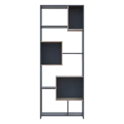 Етажерка висока Doros B1S Графіт/Дуб Сонома 81х30х210 (41516040) - мініатюра 2