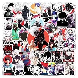 Стікерпак Токійський Гуль Набір наклейок GeekLand Tokyo Ghoul 50 штук - мініатюра 3