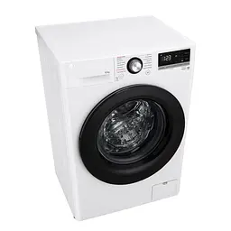 Пральна машина LG фронтальна, 8,5 кг, 1200, A+++, 48см, дисплей, пара, інвертор, білий (F2V3GS6WW) - мініатюра 7