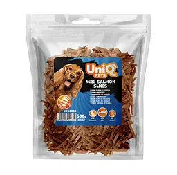 Ласощі для собак UniQ PETS Міні скибочки лосося 500 г