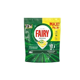 Таблетки для посудомийних машин Fairy Все-в-1 Original Лимон 71 шт. (8700216237420) - мініатюра 1
