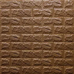 3D панель Sticker Wall самоклеюча цегла Коричнева 700x770x7мм 020-7 SW-00000053