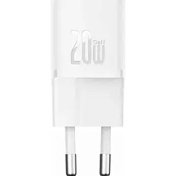 Мережевий зарядний пристрій Baseus GaN5S Fast Charger 1Type-C 20W EU P10162503213-00 White - мініатюра 6