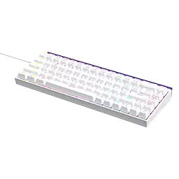 Клавіатура Ajazz NK68 Red Switch RGB White (NK68-RS-W)