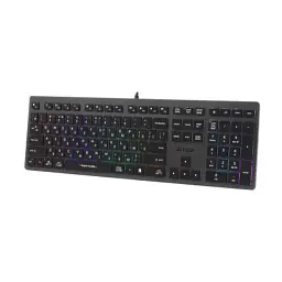 Клавіатура A4Tech FX60H USB Grey Neon backlit (4711421978309) - мініатюра 2