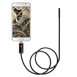 USB ендоскоп для смартфона і ноутбука HD 480P Kerui 652H, 2 метра, 5.5 мм, жорсткий кабель (100348)