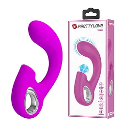 Вібратор з пульсацією Pretty Love Sibel, рожевий PRETTY LOVE BI-300098 103498