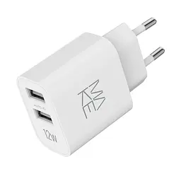 Зарядний пристрій мережевий MAKE 12W 2USB 2.4A White - мініатюра 7