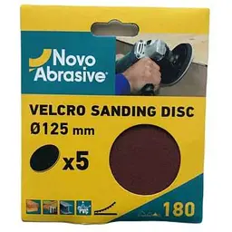 Коло абразивне NovoAbrasive без отворів 5шт P180 самозачепне 125мм