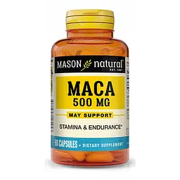 Натуральна добавка Mason Natural Maca 500 mg, 60 капсул