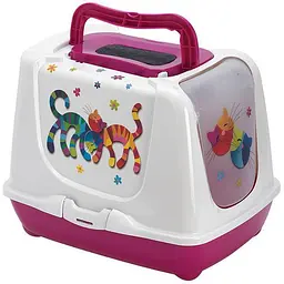 Moderna Trendy Cat Friends Forever закритий туалет для кішок з фільтром та совком 50х39х37 см
