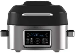 Мультипіч Vita 1660Вт чаша-6л сенсорне керув. 40-265°C 7 програм метал/пластик сіро-чо Sencor kuh0015030