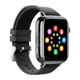 Смарт-годинник дитячий Wonlex KT34 камерою WI-FI GPS SIM-карта силіконовий ремінець Black (17777-hbr)