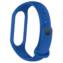 Силіконовий ремінець для фітнес браслетів Xiaomi Mi Band 5/6/7, Silicone, royal blue, зі зручною застібкою, на фітнес трекер та смарт годинник, ArmorStandart (ARM72359) - мініатюра 2