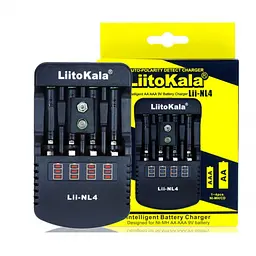 Зарядний пристрій Liitokala Lii-NL4 для AA, AAA, 9V, 4 канали, автоматичне відключення - мініатюра 3