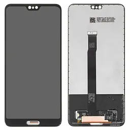 Дисплей для Huawei P20, чорний, без рамки, High, EML-L29/EML-L09