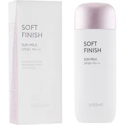 Сонцезахисне молочко для обличчя Missha All Around Safe Block Soft Finish Sun Milk SPF50+/PA+++, 70 мл - мініатюра 2