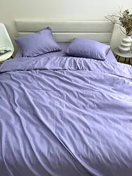 Комплект постільної білизни Ecotton полуторний 150х215 см однотонний фіолетовий Nid Purple (25193\1.5) - мініатюра 5