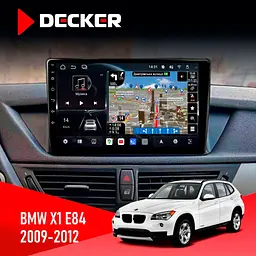 Штатна магнітола BMW X1 (E84) 2009-2012 Decker D10-011 4x64, DSP, 4G, 360 Decker (НФ-00005439)