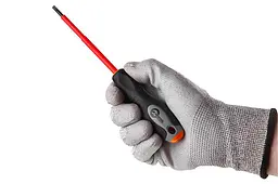 Викрутка діелектрична плоска шліцьова Intertool SL4 х 100 мм 1000 В VT-3205 - мініатюра 4