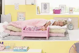 Ліжечко для ляльки Baby Born Солодкі сни, рожевий (824399) - мініатюра 3