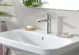 Змішувач для умивальника Hansgrohe Logis 110 з донним клапаном push-open хром (71252000) - мініатюра 4