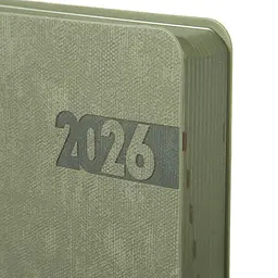 Щоденник-діловий записник А5 Leo Planner датований 2026 Boss хакі 368 сторінок (252635) - мініатюра 2