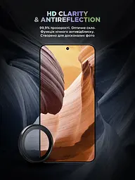 Захисне скло для камери Samsung Galaxy S25 5G, Supreme BI, чорний колір, з рамкою, глянцеве скло для захисту лінз, протиударне, прозоре, з клейовим шаром по контуру, не впливає на якість фото, ArmorStandart (ARM83218) - мініатюра 4