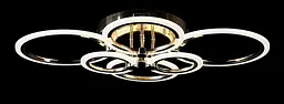 Люстра стельова LED Splendid Ray LK65/2+2+2, 144W, золото, білий, сучасний стиль з пультом, димер - мініатюра 3