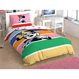 Комплект постільної білизни TAC Disney Minnie Mouse Rainbow Полуторний Різнокольоровий 000229586